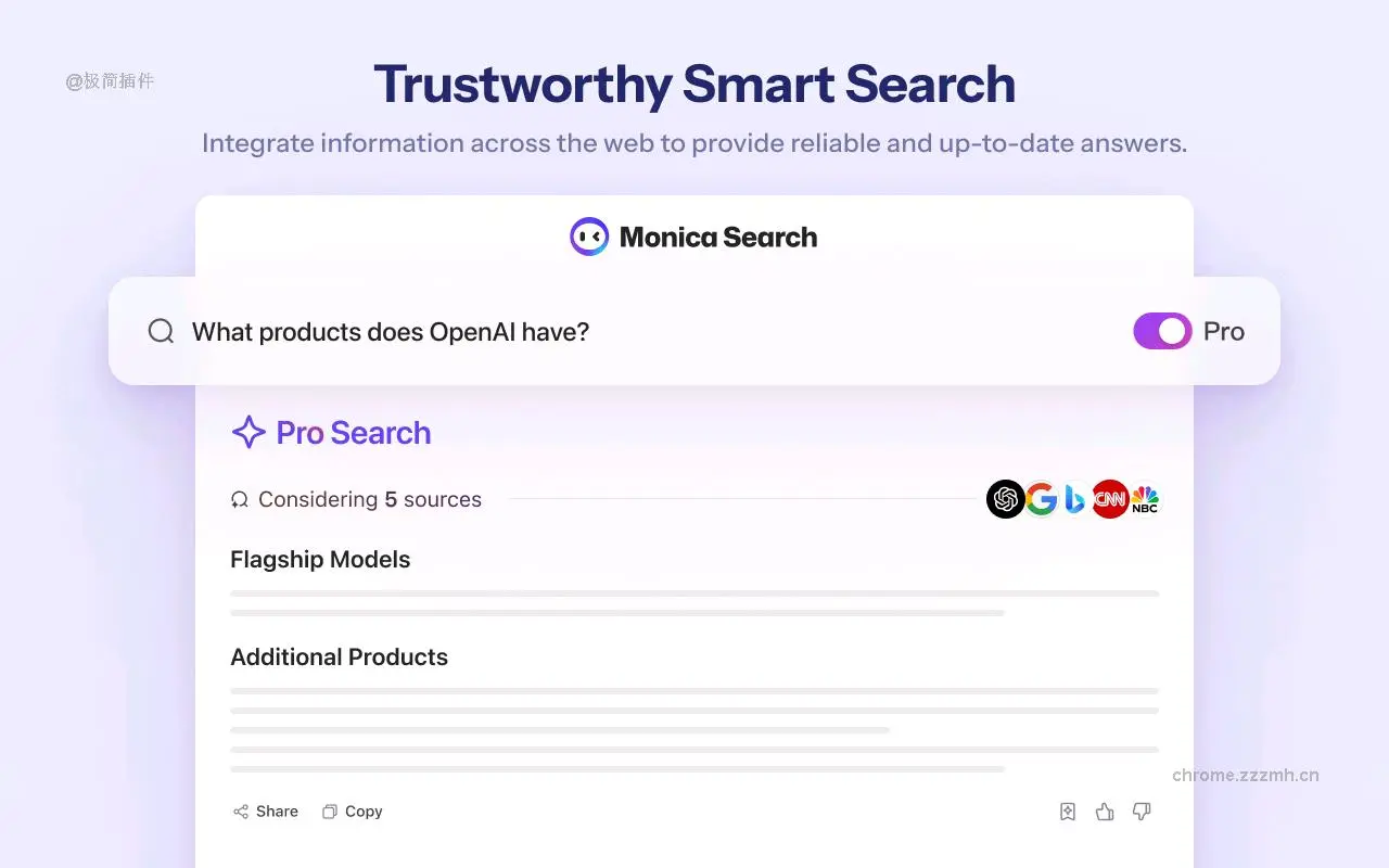 Monica ChatGPT AI助手 GPT-4o Claude 3.5 Gemini 1.5 o1_7.9.7_image_3