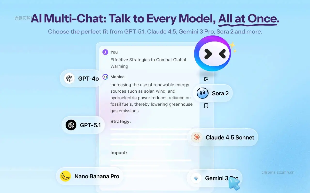 Monica ChatGPT AI助手 GPT-4o Claude 3.5 Gemini 1.5 o1_8.0.4_image_4