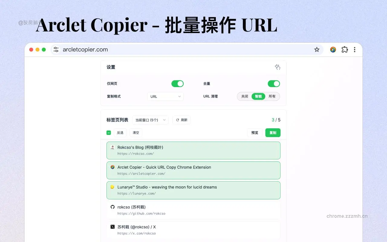 Arclet Copier - 智能URL复制与分享_1.6.9_image_0