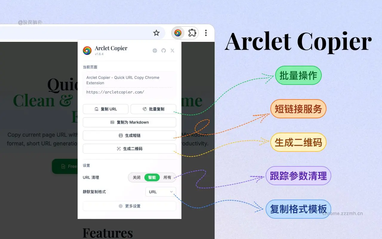 Arclet Copier - 智能URL复制与分享_1.6.9_image_4