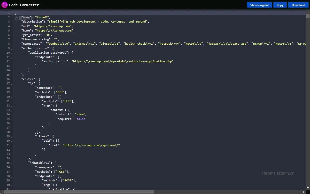 代码格式化器 JSON CSS JavaScript_1.4.0_image_1