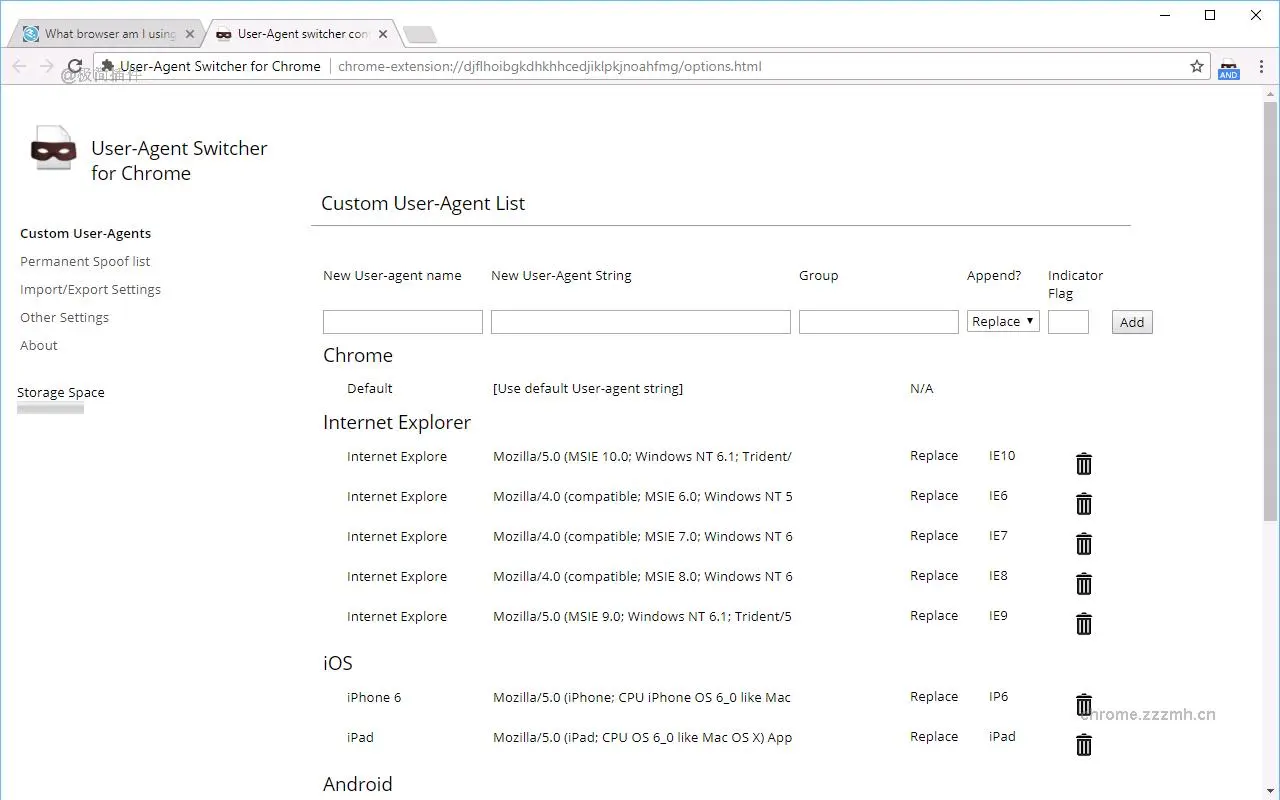 User-Agent Switcher for Chrome_2.0.1_image_1